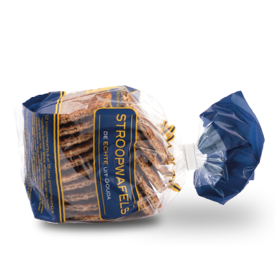Een pakje Eweno mini stroopwafels