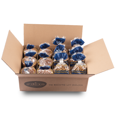 6x12 Eweno Stroopwafels en 6x15 Eweno Mini Stroopwafels